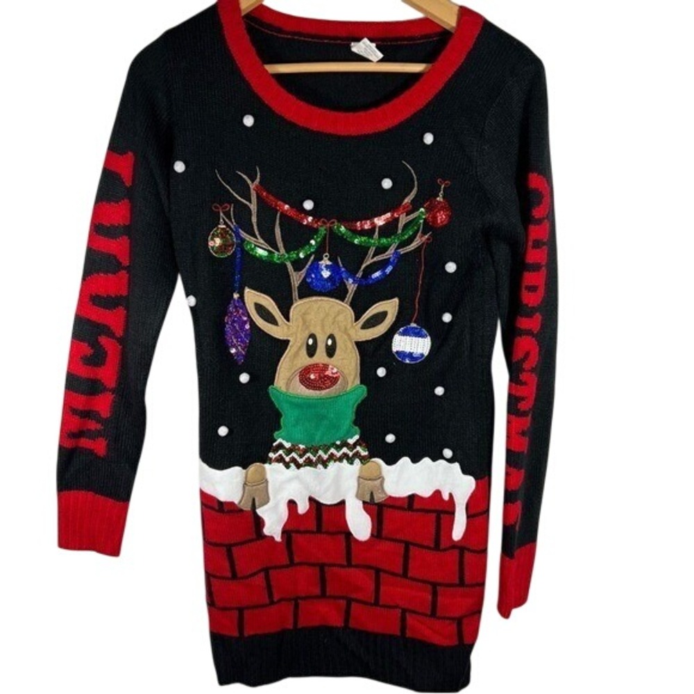 Holiday edition Ugly‎ Christmas Sweater Rudolph Reindeer